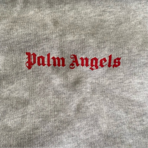 Light Grey Palm Angels Hoodie - Picture 6 of 9